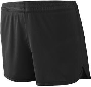 Augusta Sportswear 357 Women's Accelerate Shorts in Black size Large   Polyester