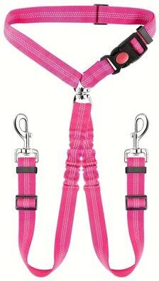 Uplift Essentials Adjustable Pet Car Seat Belt Leash For Dogs And Cats pink
