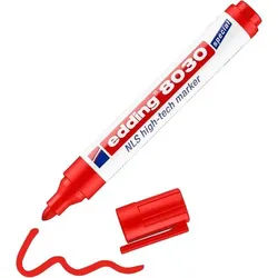 edding 8030 Permanent Permanentmarker Rot Fein Rundspitze 3 mm