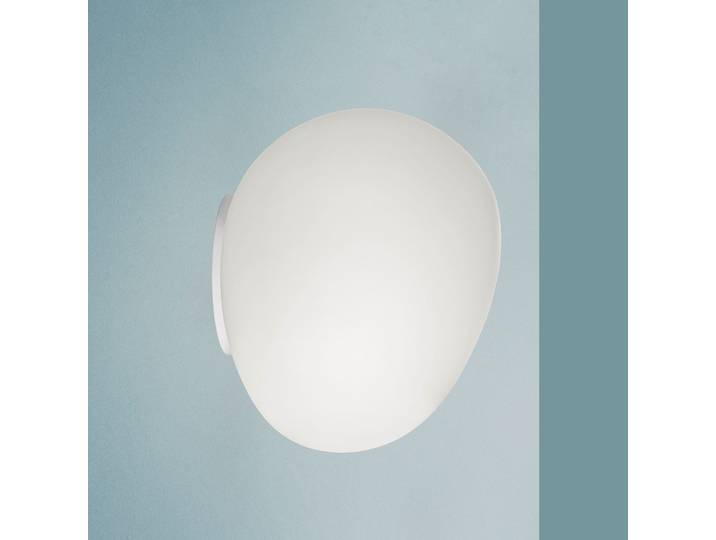Gregg MIDI applique murale blanc verre - Foscarini - Salon / séjour - Design - Boule