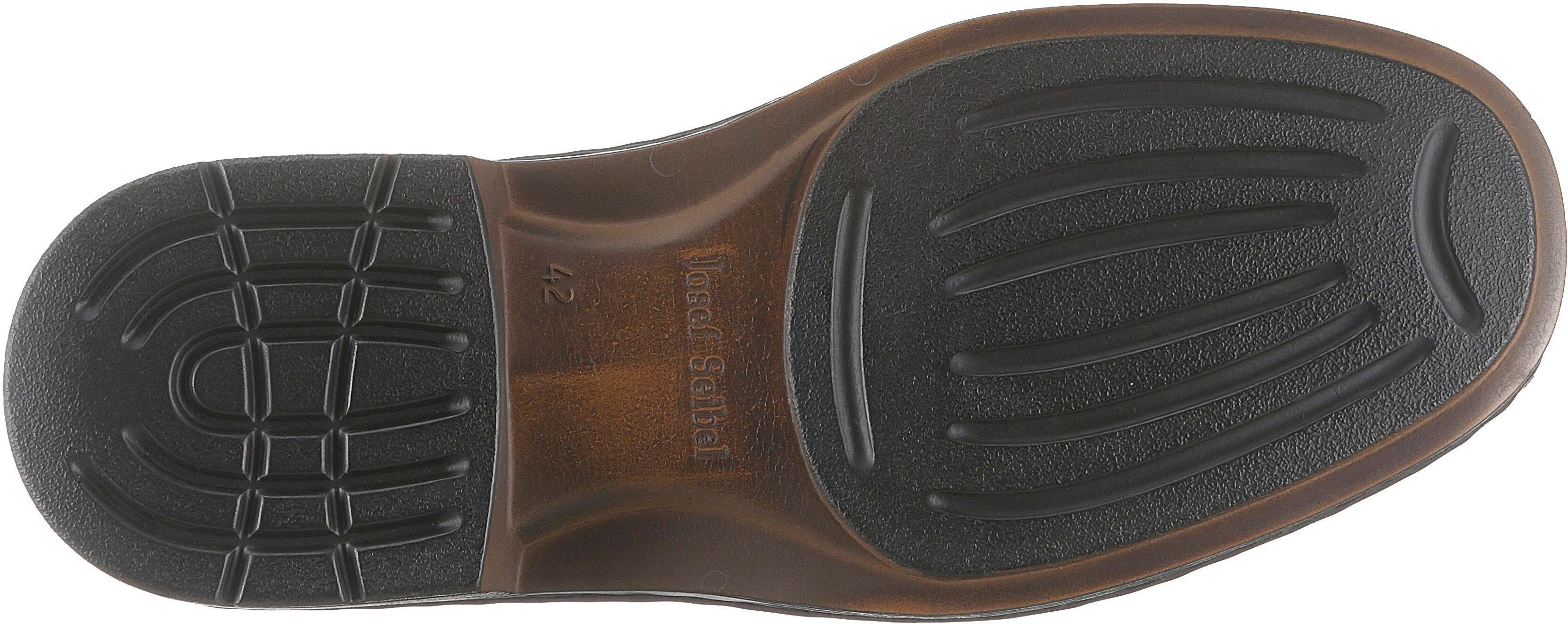 Schnürschuh JOSEF SEIBEL "Brian", Herren, Gr. 43, Leder, schwarz, Schuhe Schnürschuh, in weiter Form, Freizeitschuh, Halbschuh, Schnürschuh schwarz 43, Leder