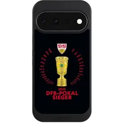 Nivocase Hülle für Google Pixel 11 Handyhülle NIVOcore Case Schwarz Offizielles Lizenzprodukt Pokal VfB (Google Pixel 11), Smartphone Hülle, Schwarz
