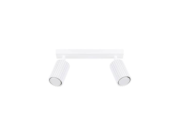 Design Deckenlampe „Karbon“ 2-flammig Weiss Sollux Lighting