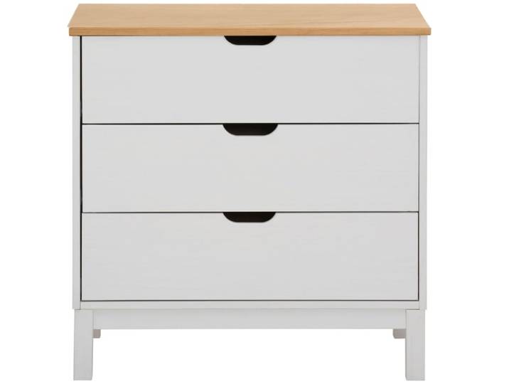 Commode 3 tiroirs blanc