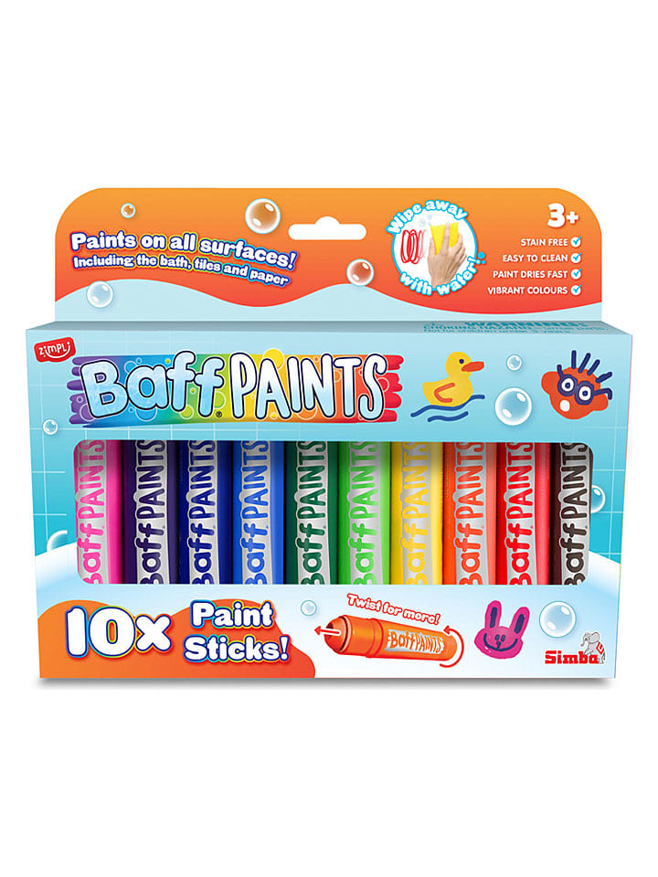 Simba Stifte "Baff Paints" - 10 Stück - ab 3 Jahren - onesize