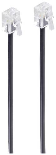 Shiverpeaks Western Anschlusskabel [1x RJ11-Stecker 6p4c - 1x RJ11-Stecker 6p4c] 10m Schwarz