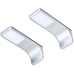 LED Unterbauleuchte, silber-grau, neutralweiss, 2er SET