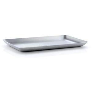 Blomus Serviertablett Basic 63611, eckig, 22x13cm, aus Edelstahl, silber matt