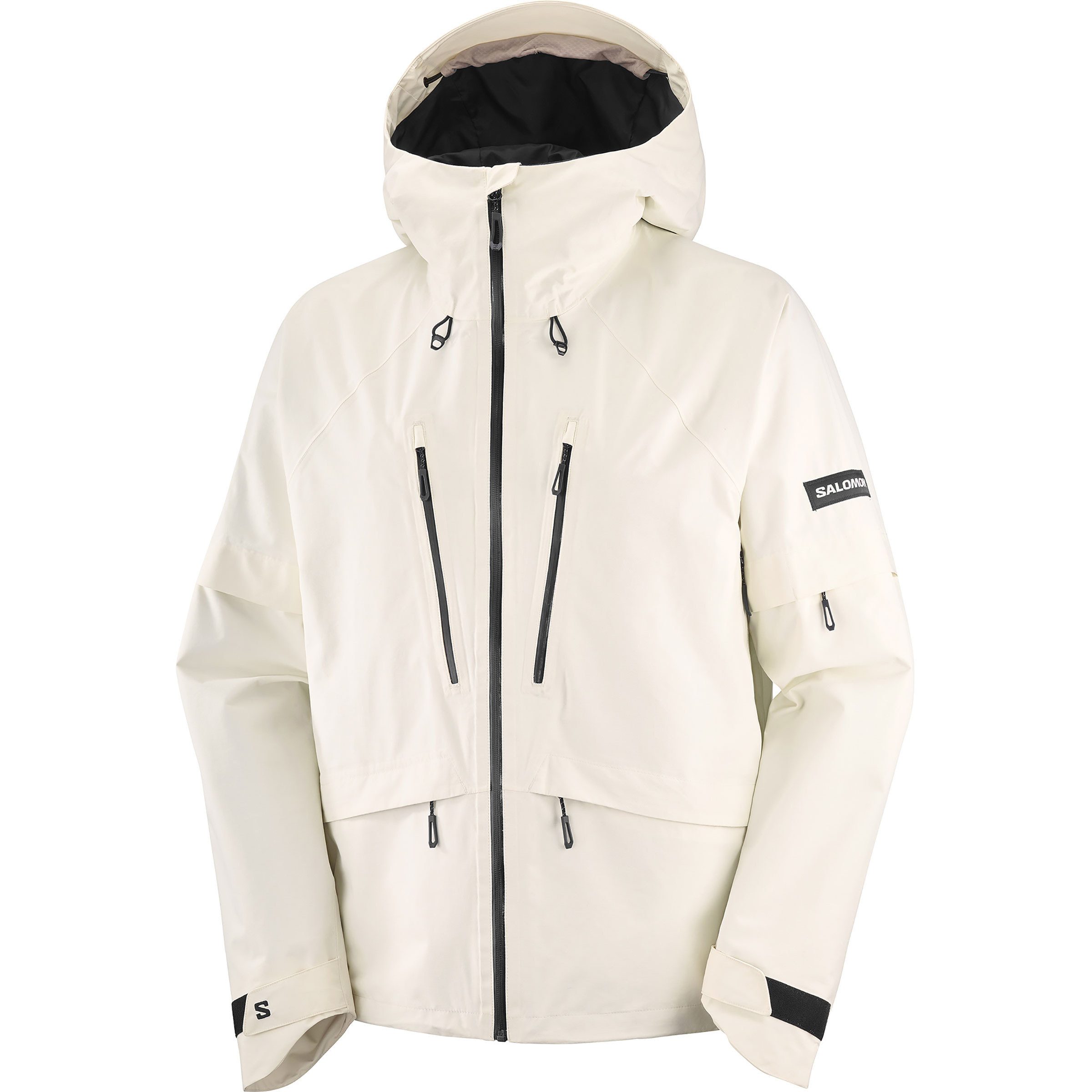 Salomon Venom Herren Regenjacke weiss Größe L Freeride | Skifahren Winddicht Wasserabweisend