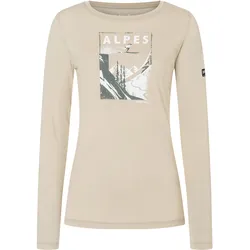 Super Natural, Damen, Funktionsshirt, Alpes (XS), Beige