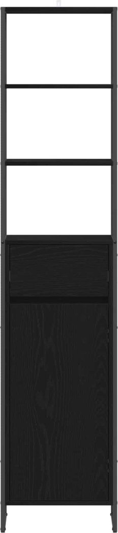 Trent Austin Design Freestanding Bathroom Cabinet Black Oak 180cm H X 40cm W X 30cm D
