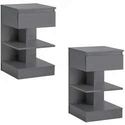 SoBuy, Nachttisch, Romy (38.99 x 38.99 x 65 cm)