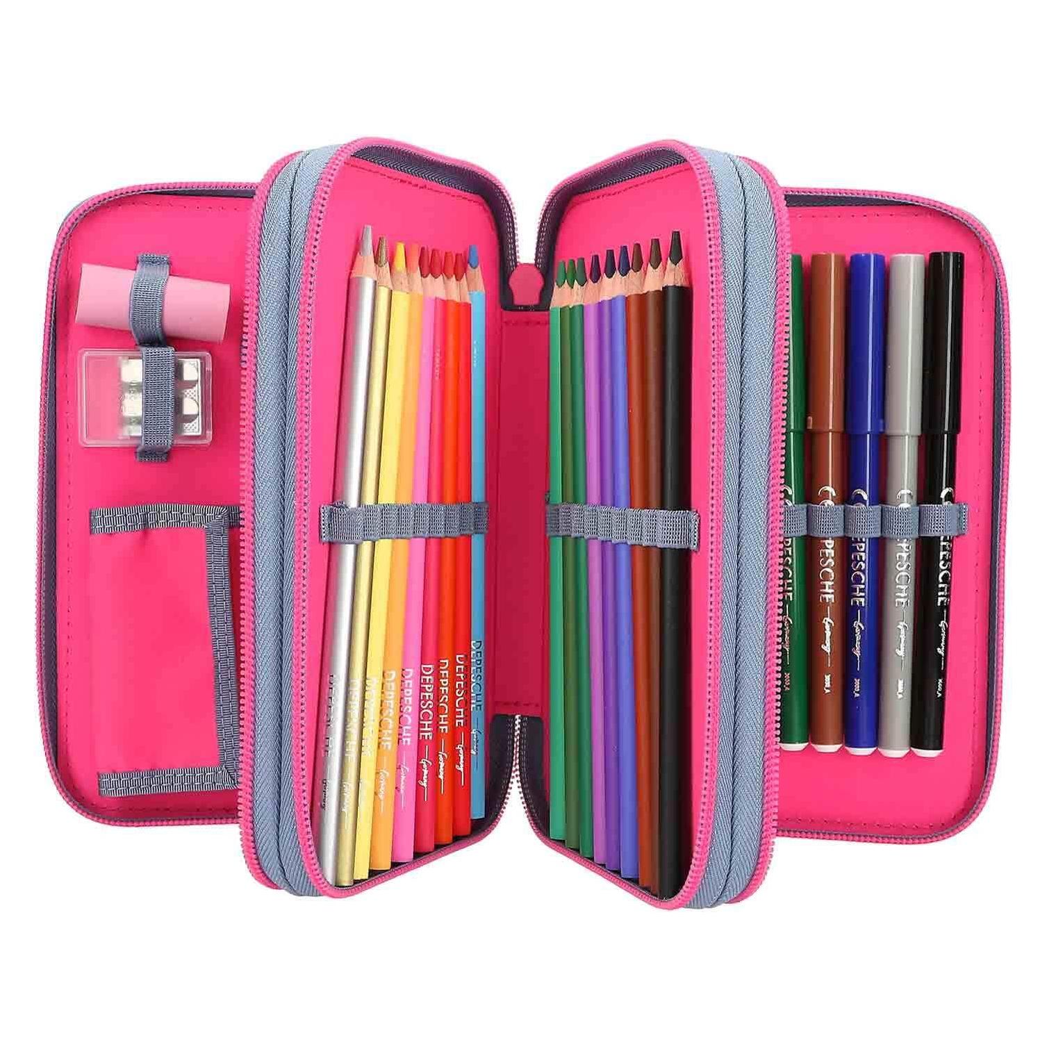 Depesche TOPModel 3-Fach Federtasche mit Silikon-Pins (62306453)
