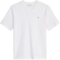 Marc O'Polo Herren T-Shirt, V-Neck - T-SHIRT SHORT SLEEVE, Regular Fit, Baumwolle Weiß / S