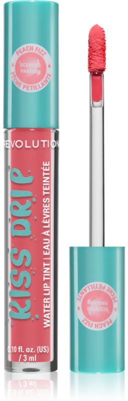 Revolution Kiss Drip Water Lip Tint long-lasting lip gloss shade Peach Fizz 4 ml