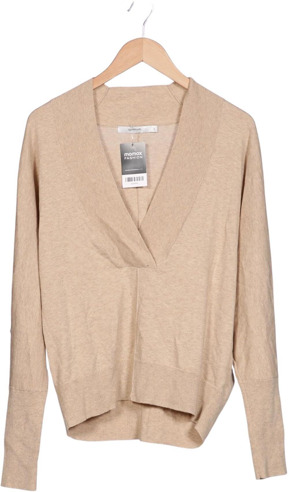 summum woman Damen Pullover, Beige, Gr. L, Wolle / Baumwolle - Second Hand