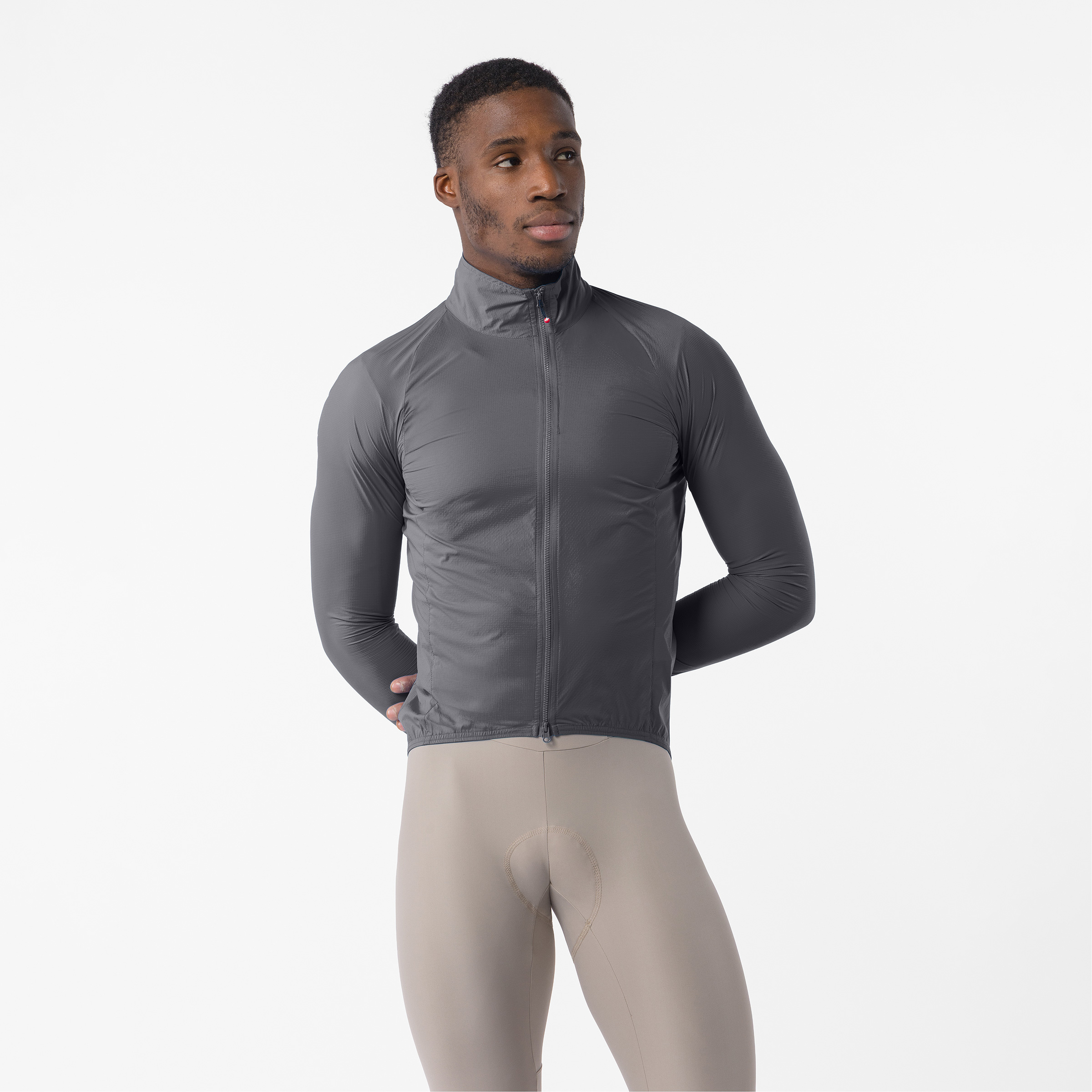 Castelli Transition Air Herren Fahrradjacke grau Größe M Rennrad | Gravel Wasserabweisend