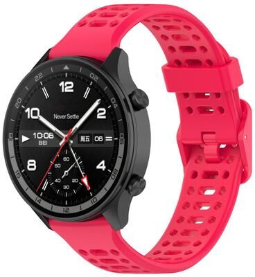 United Watch Sport Band Breathable Silicone Watch Band Soft Replacement Sport Watch Strap red