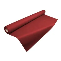 Air Soft Tischdecke in Rollenform, einfarbig, Burgunderrot, Größe: 1,2 x 25 m
