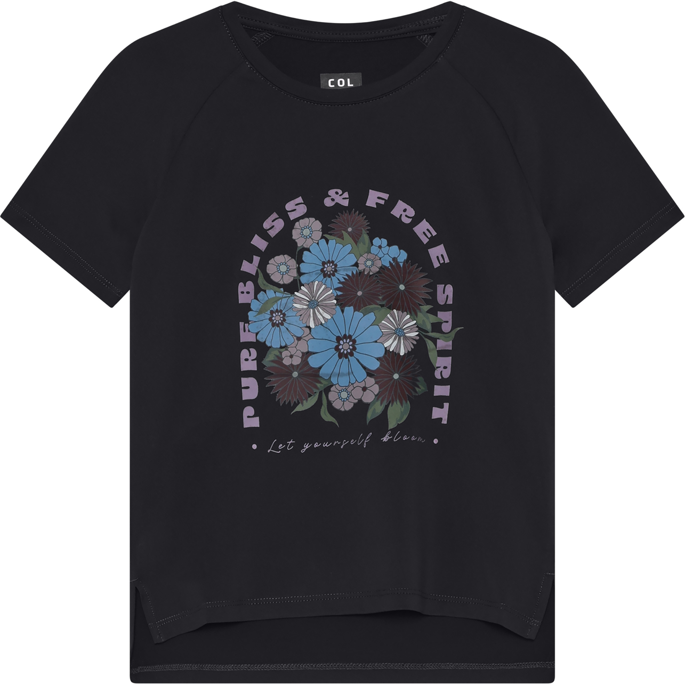 Color Kids Print Kinder T-Shirts schwarz Größe 110 Lifestyle Elastisch