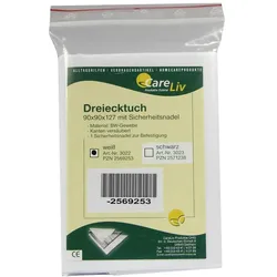 Dreiecktuch BW 90x90x127 weiß m.Sicherhe 1 St