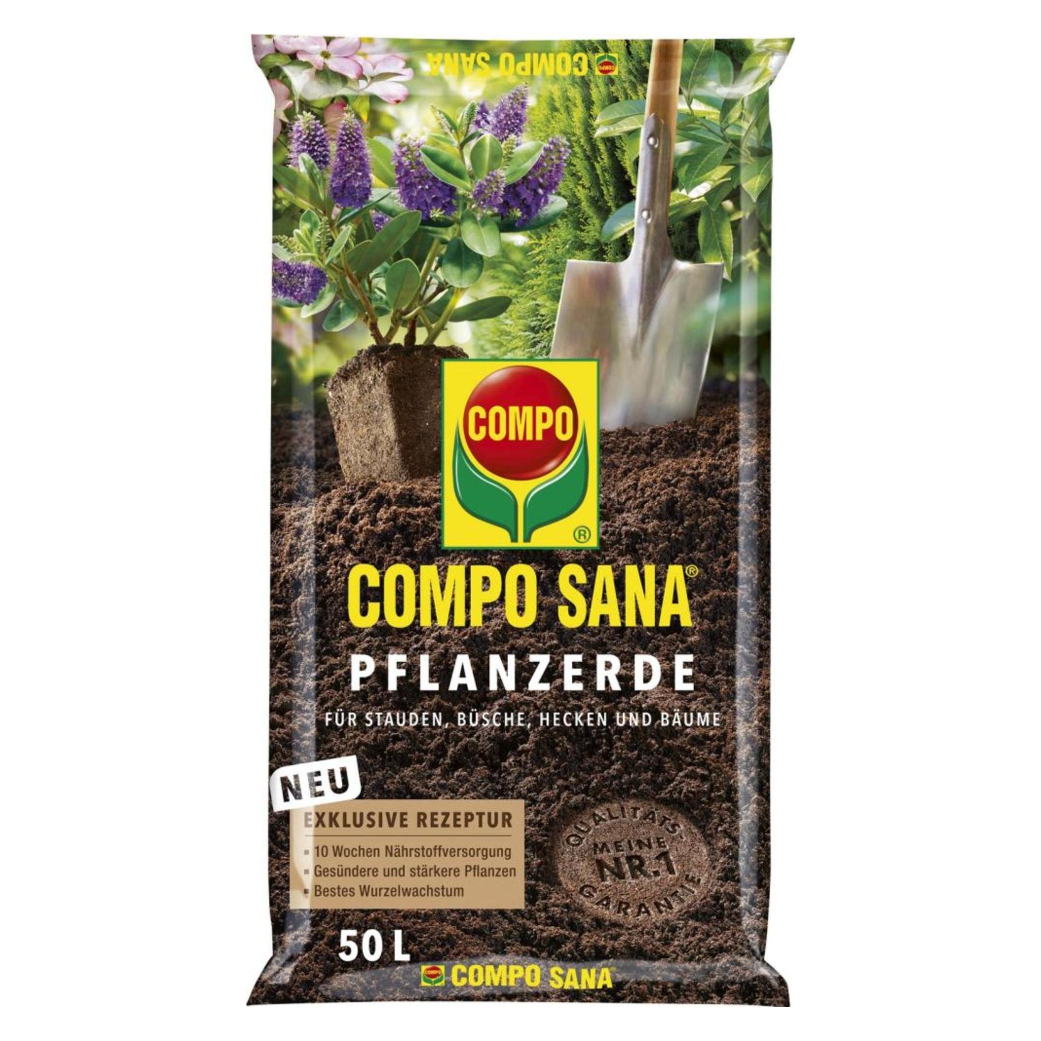 Compo Pflanzerde Sana 50 L (50 l, Erde ohne Torf) (1165134004)