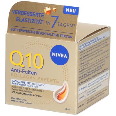 Nivea Q10 Anti-Falten Kollagen Experte Facial Butter Tag und Nacht 50ml 50 ml Creme