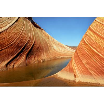 Fototapete PAPERMOON "Wellen Pariah Canyon", bunt, B:4,5m L:2,8m, Vlies, Tapeten