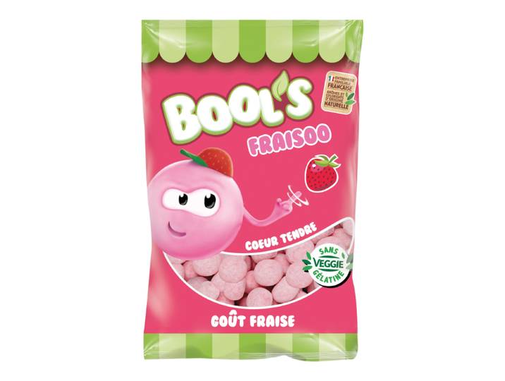 BOOL'S Fraisoo Bonbons cœur tendre goût fraise - 200 g