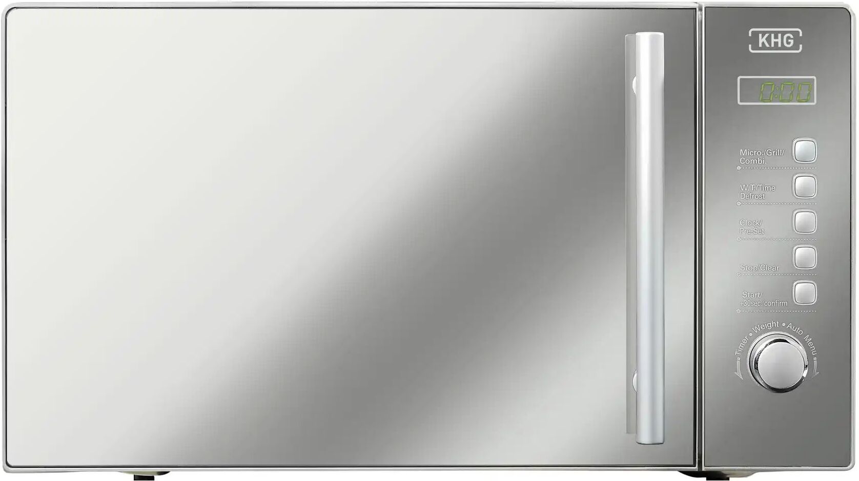 KHG Mikrowelle  MW-20GSD ¦ silber ¦ Metall lackiert,Kunststoff,Edelstahl ¦ Maße