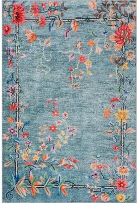 Nuloom Liorena Traditional Floral Washable Rug