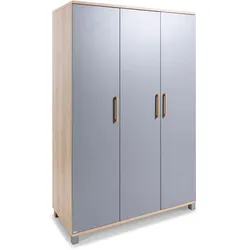 Paidi Kleiderschrank Liam 130 x 196 cm Dekor Grau Schiefer