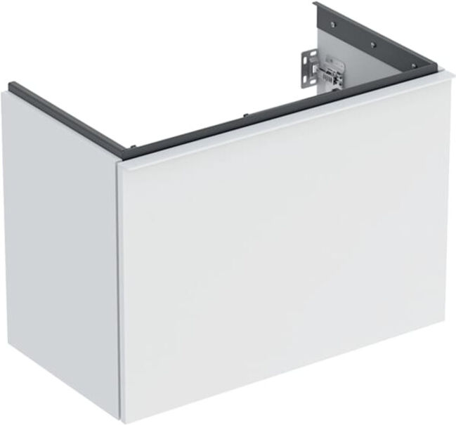 Geberit Meuble sous-lavabo Acanto sortie cachée, L. 74 cm, blanc mat / blanc mat (503009013)