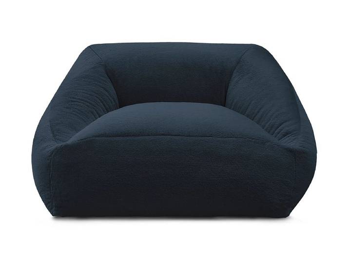 Hocker BOBOCHIC LILIBET 125x125x77cm stoff dunkelblau