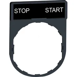 ZBY2366 - Schildträger 30x40mm, für Ø 22 Geräte, mit Schild STOP-START