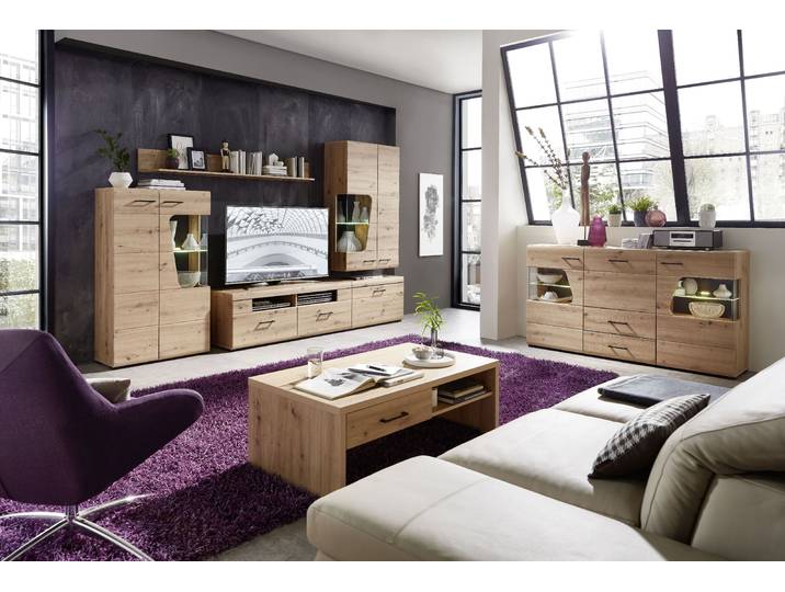 Beleuchtetes Sideboard 170 x 94 x 42cm Braun