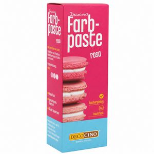 Decocino Lebensmittelfarbe Farbpaste, wasserlöslich, rosa, in der Tube, 20 g