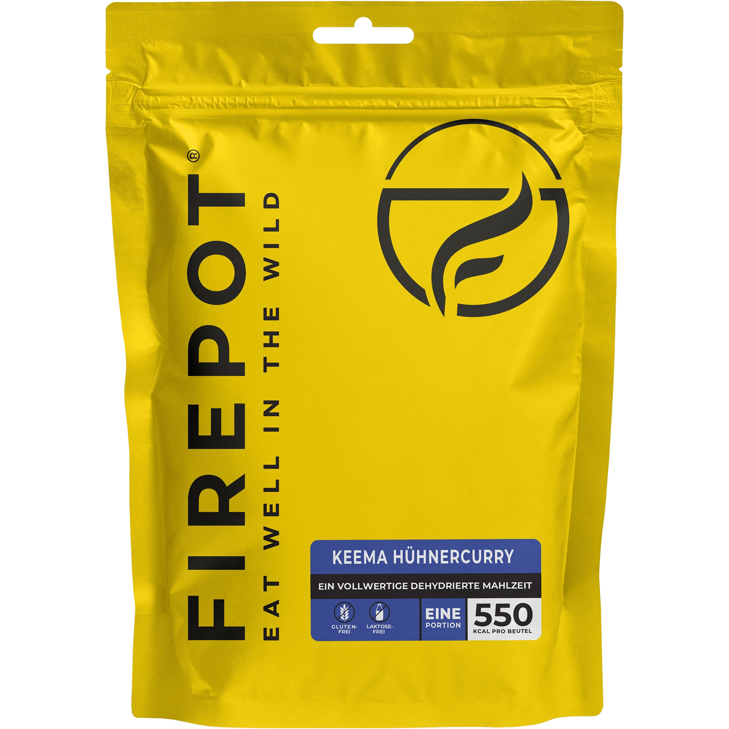 Firepot Keema Hühnercurry Trekkingnahrung gelb Größe 135g