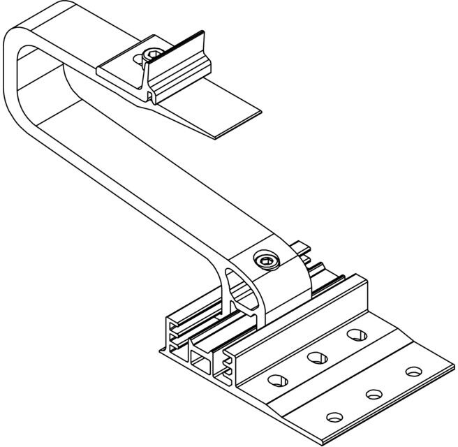 K2 Systems Crochet de toit SingleHook 3S long 2004222 ; k4 (2004222)