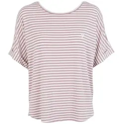Missya Softness Stripe SS T-shirt Lila Modal Small Damen