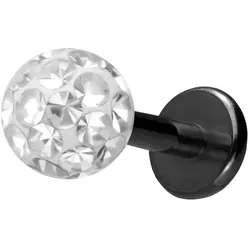 Titan Labret mit Innengewinde EPOXY-KUGEL