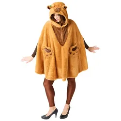buttinette Poncho "Capybara", braun