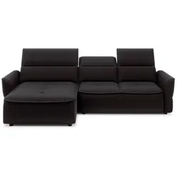 Ecksofa Murillo Stoff Grau Charcoal