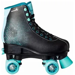 Globber, Mädchen, Rollschuhe, muuwmi Rollschuh Disco türkis Gr. 35 38 (35), Schwarz, Türkis
