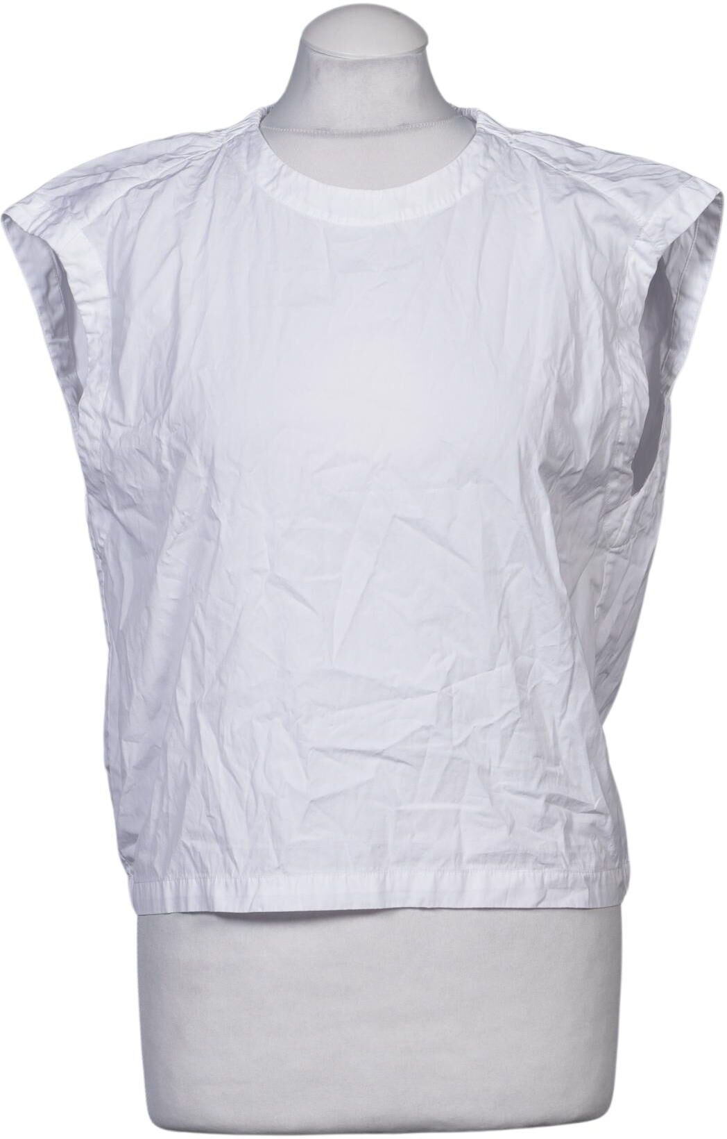 Massimo Dutti Damen Bluse, Weiß, Gr. S, Baumwolle - Second Hand
