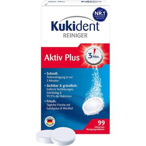Kukident Gebissreiniger Aktiv Plus, Express, 99 Tabs