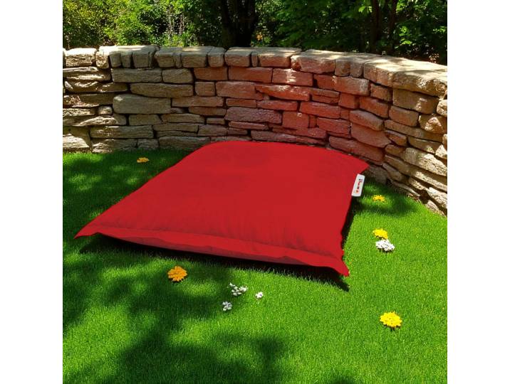 Coussin pouf de jardin 100x100 imperméable ARTA - Rouge