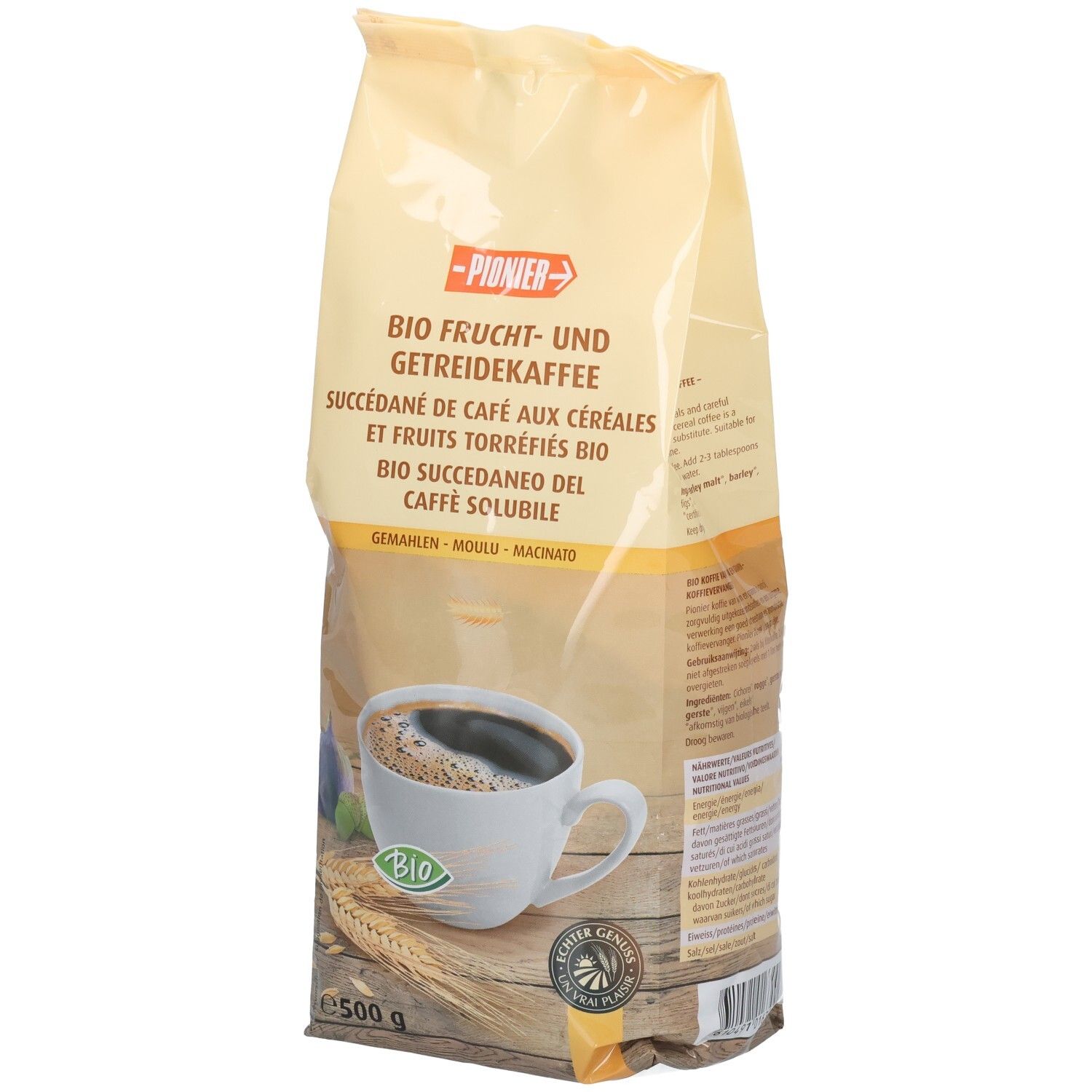 Pionier Vruchtenkoffie 500 g Bio Pulver
