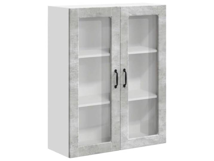 IBUQDDV Wandglas-Schrank Lucca Betongrau 80 x 31 x 100 cm Holzwerkstoff Geschirrspüler-Paneel, Holzwerkstoff, rechteckige Form, Innenbereich, moderne Ästhetik, Küchenelemente