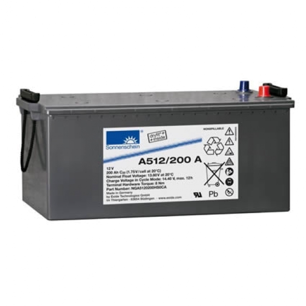 Exide Sonnenschein A512/200 A 12V 200Ah dryfit Blei-Gel-Akku